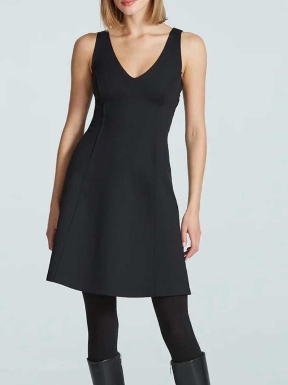 NWT Commando Neoprene V-Neck Founder Dress black